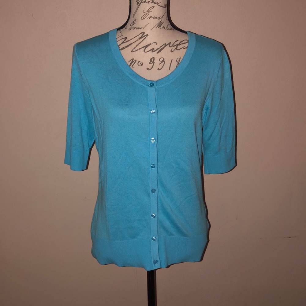 Merona Short Sleeved Button Up Cardigan